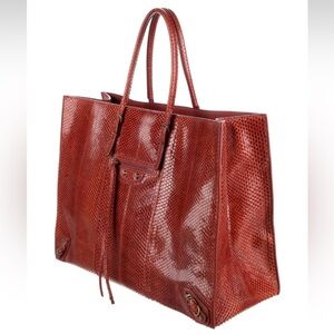 Balenciaga python tote